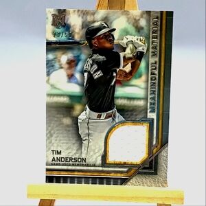 SP 23/50 Tim Anderson #MMR-TAN Meaningful Material Relic Card Topps 2023